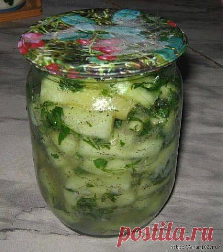 Заготовки: Рецепт вкусных кабачков на зиму..