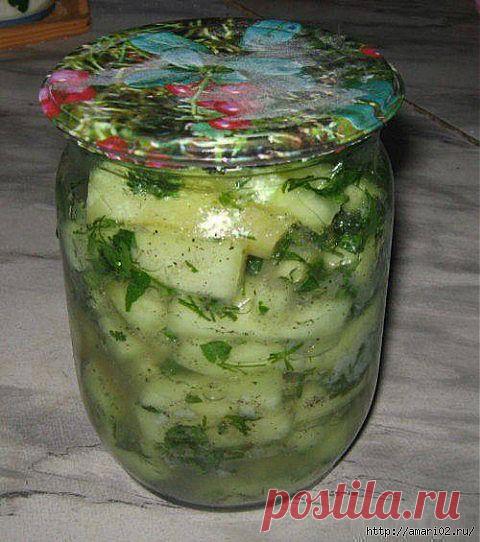 Заготовки: Рецепт вкусных кабачков на зиму..