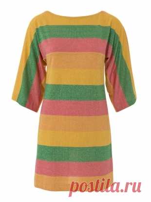 Платье с цельнокроеными рукавами - выкройка № 101 С из журнала 6/2016 Burda – выкройки платьев на Burdastyle.ru