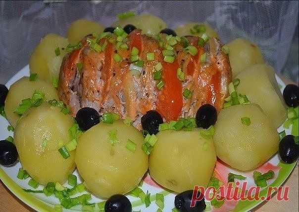 Запеченная свинина с помидорами и луком » В сети – себя просвети!