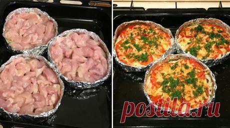 Куриное филе «Сюрприз», запечённое в фольге. Будут просить добавки! Очень простое и вкусное блюдо. Приготовь порции с запасом, твои будут просить добавки! Ингредиенты Филе куриное — 1 кг Молоко — 1 стакан Картофель — 5 шт Лук...