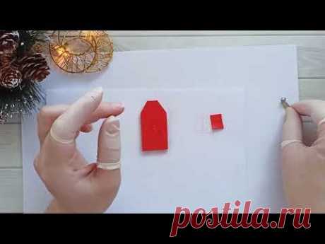 Брошь «Рождественские домики»: Мастер-класс из FIMO/Christmas Cottage Brooch polymer clay tutorial