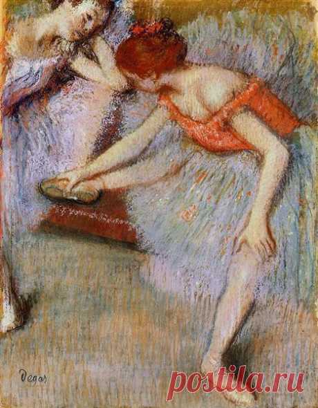 Dancers, 1895 - Edgar Degas - WikiArt.org Dancers, 1895 by Edgar Degas. Impressionism. genre painting. Private Collection