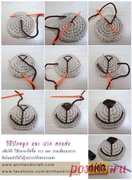 милая мордашка амигуруми