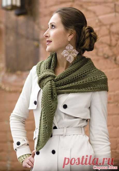 Косынка Oscilloscope shawl - Вязание - Страна Мам
