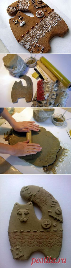керамический кот Прянечка - Ярмарка Мастеров - ручная работа, handmade