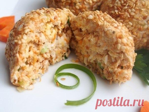 Как приготовить салатные шарики а-ля мимоза - рецепт, ингредиенты и фотографии