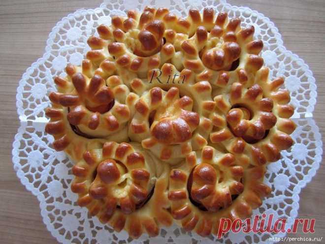 Пирог *Букет хризантем*