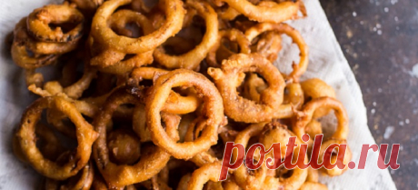 Луковые кольца с сыром