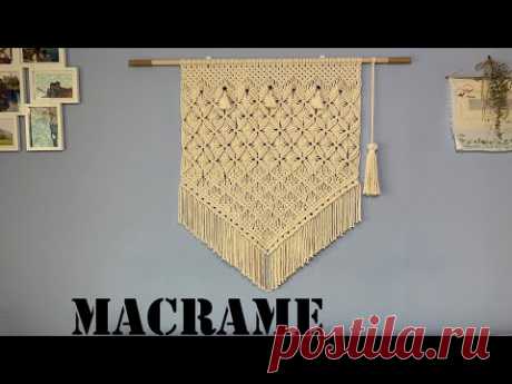 DIY Macrame Wall Hanging / 마크라메 월행잉 -#23
