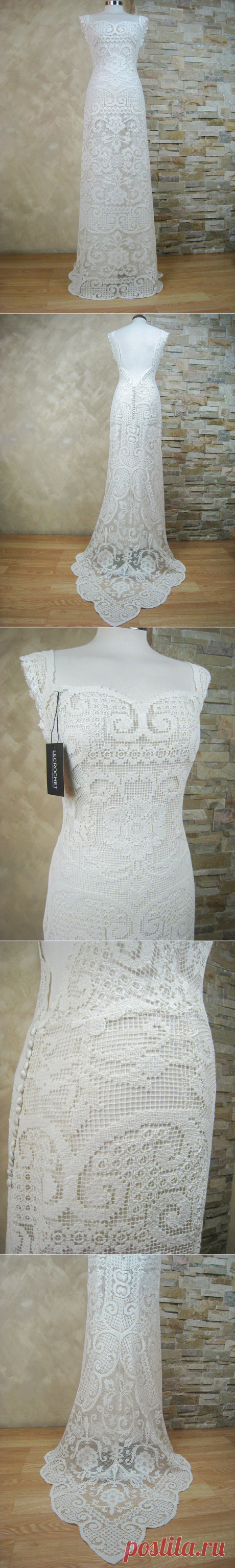 Exclusive ivory lace wedding dress bridal dress от LecrochetArt