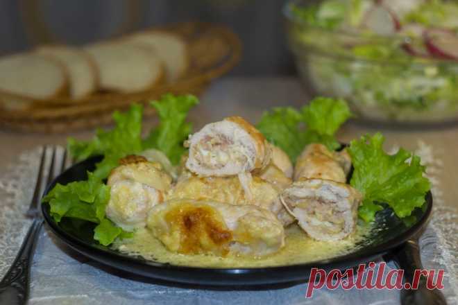 Пальчики из куриного филе с начинкой на Новый 2019 год рецепт с фото пошагово и видео - 1000.menu
