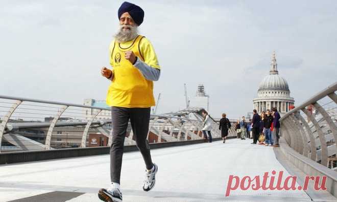 История 105-летнего марафонца