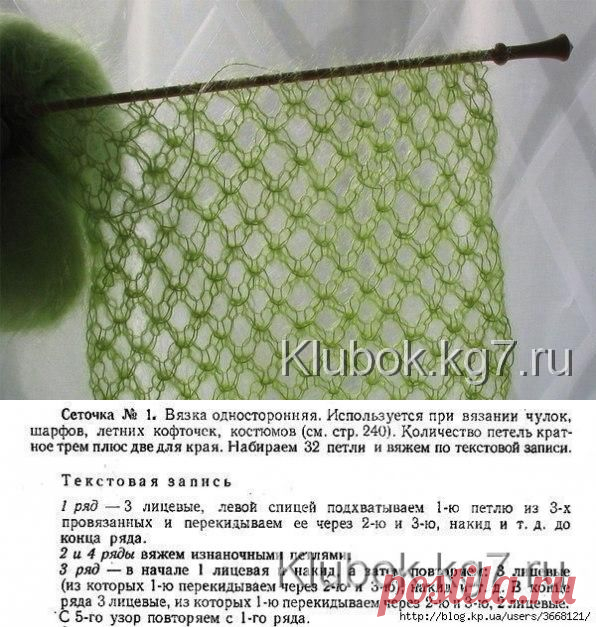 Ажурная сетка | Клубок
