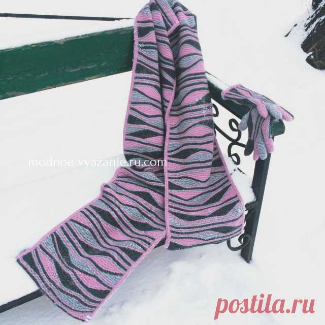 Головные уборы,шарфы и митенки в технике свинг (swing-knitting) - Klubok - Modnoe Vyazanie.ru.com