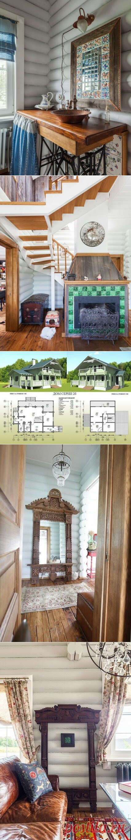 Дом под Рузой с деревенской кухней: интерьер дома в гармонии прованса и русской старины | Валик и шпатель | Яндекс Дзен