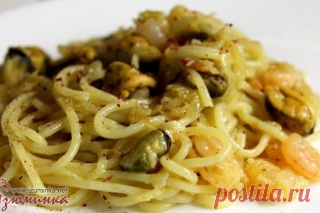 Рецепт спагетти с морепродуктами