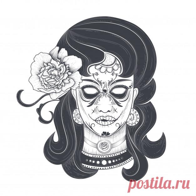 Женщина с раскрашенным лицом Более миллиона свободных векторов, PSD, фотографии и бесплатные иконки. Эксклюзивные халявы и все графические ресурсы, которые необходимые для ваших проектов