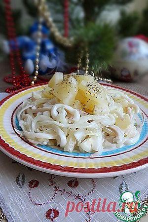 Салат "Ананасовый кальмар" - кулинарный рецепт
