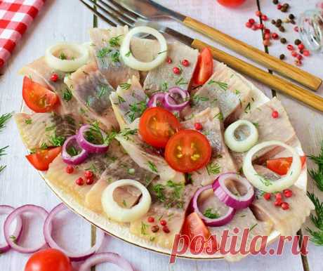Сельдь маринованная на праздничный стол — Мой садочек