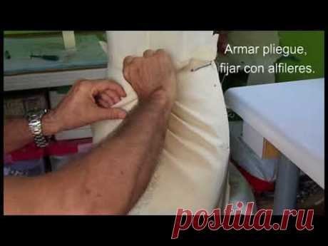 (192) Falda con pliegues cruzados - YouTube