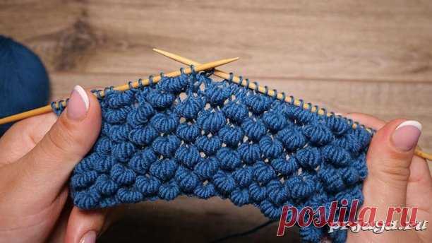 Узор «Гусенички» или «Пружинки» спицами
Видео: https://youtu.be/PDKSJG_-FuQ