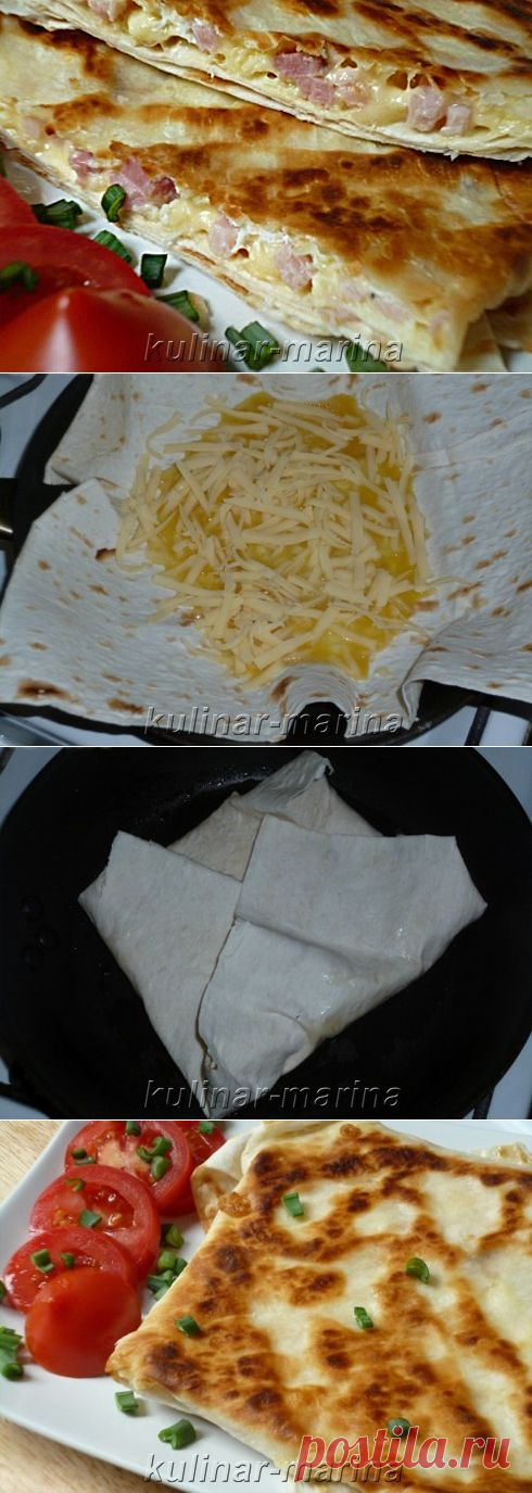 Сырный омлет в лаваше