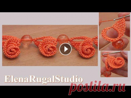 Завитки крючком, вязание с бусинами и без Урок 119
магнит из фетра своими руками