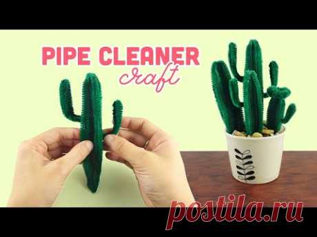 DIY Simple Cactus 🌵 with Pipe Cleaner | Pipe Cleaner Crafts | Room Decor Ideas