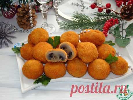 Шампиньоны в пикантной панировке Кулинарный рецепт