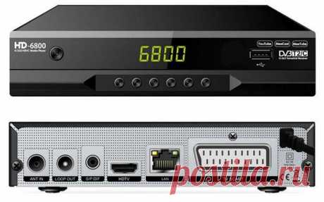 Цифровая приставка DVB-T2 Qinvbt DVB-T2+C HD 6800