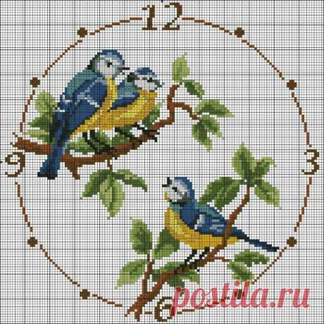 Вышивка крестом Часы: 38 схем ~ Свое рукоделие