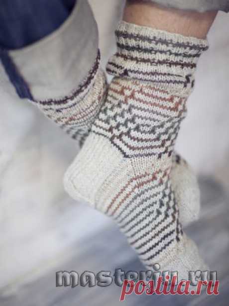 Мужские носки с рисунком » Мастерю - все своими руками