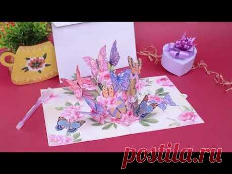 Spring Butterflies 3D Pop-Up Card