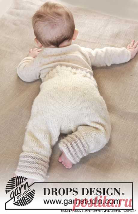 Вязаные детские штаны. Little Darcy Pants by DROPS design