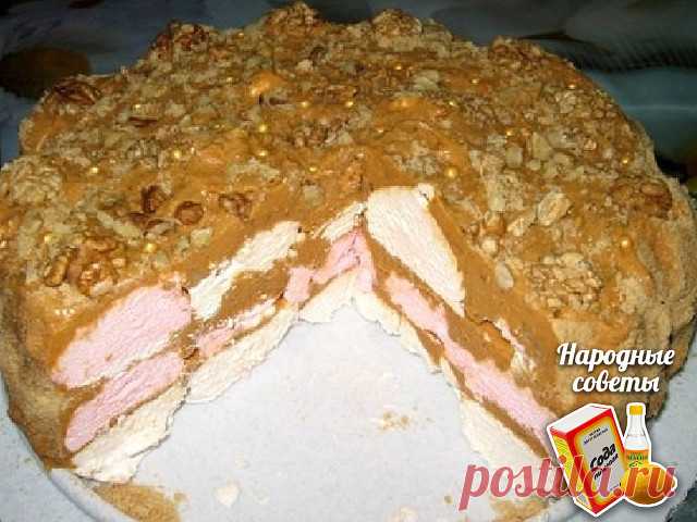ТОРТ ИЗ ЗЕФИРА С ПЕЧЕНЬЕМ