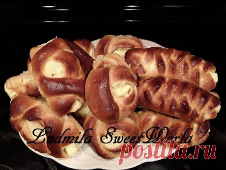 Булочки с творогом.  Вкусные бесподобно!!!