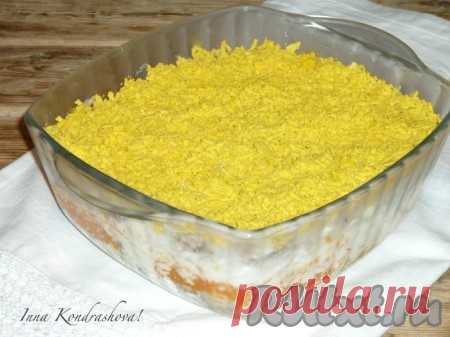 Салат "Мимоза" с рисом и консервами - 9 пошаговых фото в рецепте