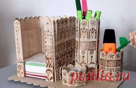 Поделки из палочек от мороженого — Поделки с детьми