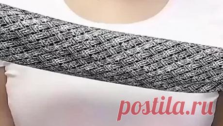 Красивый способ завязывания платка!