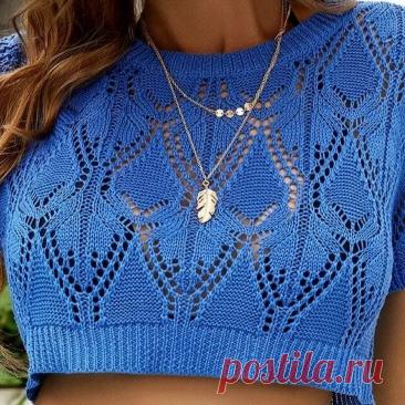 «Раз василёк, два василёк» — 20 моделей крючком и спицами в сочных оттенках синего | Вязание с Paradosik_Handmade | Дзен