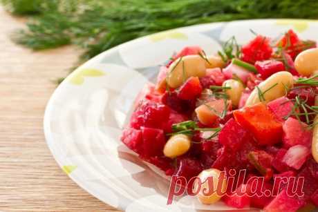Три простых, но очень вкусных постных салата из свеклы  Разнообразь свое меню вкусными салатами!