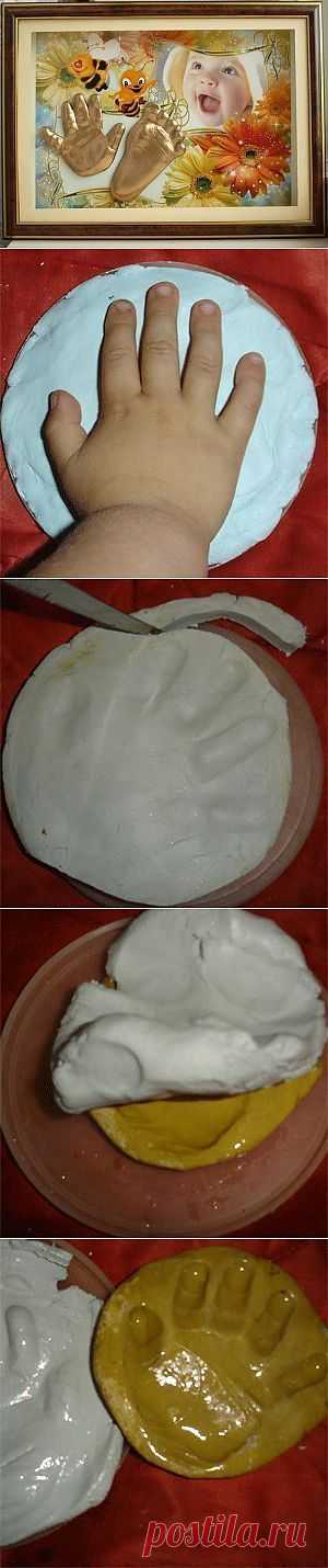 Как сделать слепок детской ручки в домашних условиях | My Milady
