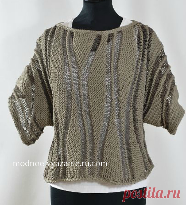 Изделия поворотными рядами в технике swing-knitting - Klubok - Modnoe Vyazanie.ru.com