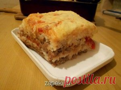Запеканка из риса и фарша