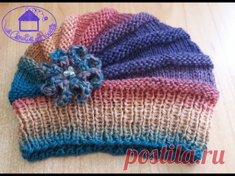 Cappello Sfumato ai Ferri Accorciati