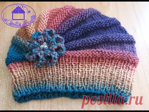 Cappello Sfumato ai Ferri Accorciati