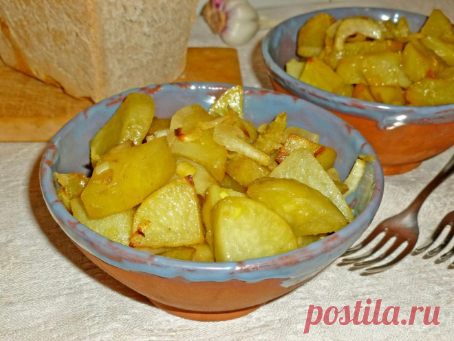 Картофель запеченный с луком в духовке рецепт с фото пошагово - 1000.menu