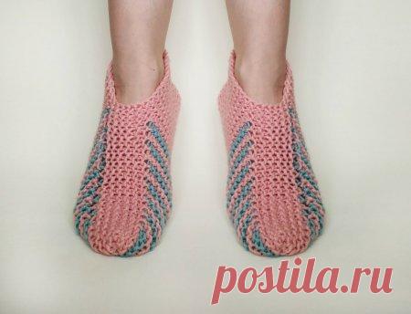 Вяжем уютные следки на зиму укороченными рядами » «Хомяк55» - всё о вязании спицами и крючком