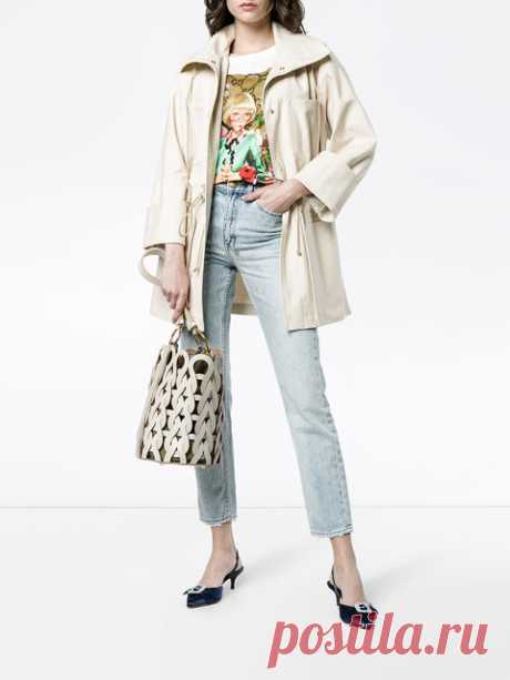 Marni Cream Weave Bucket Bag - Farfetch